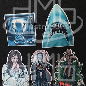 Horror Movies Weatherproof Stickers - Set or Individual