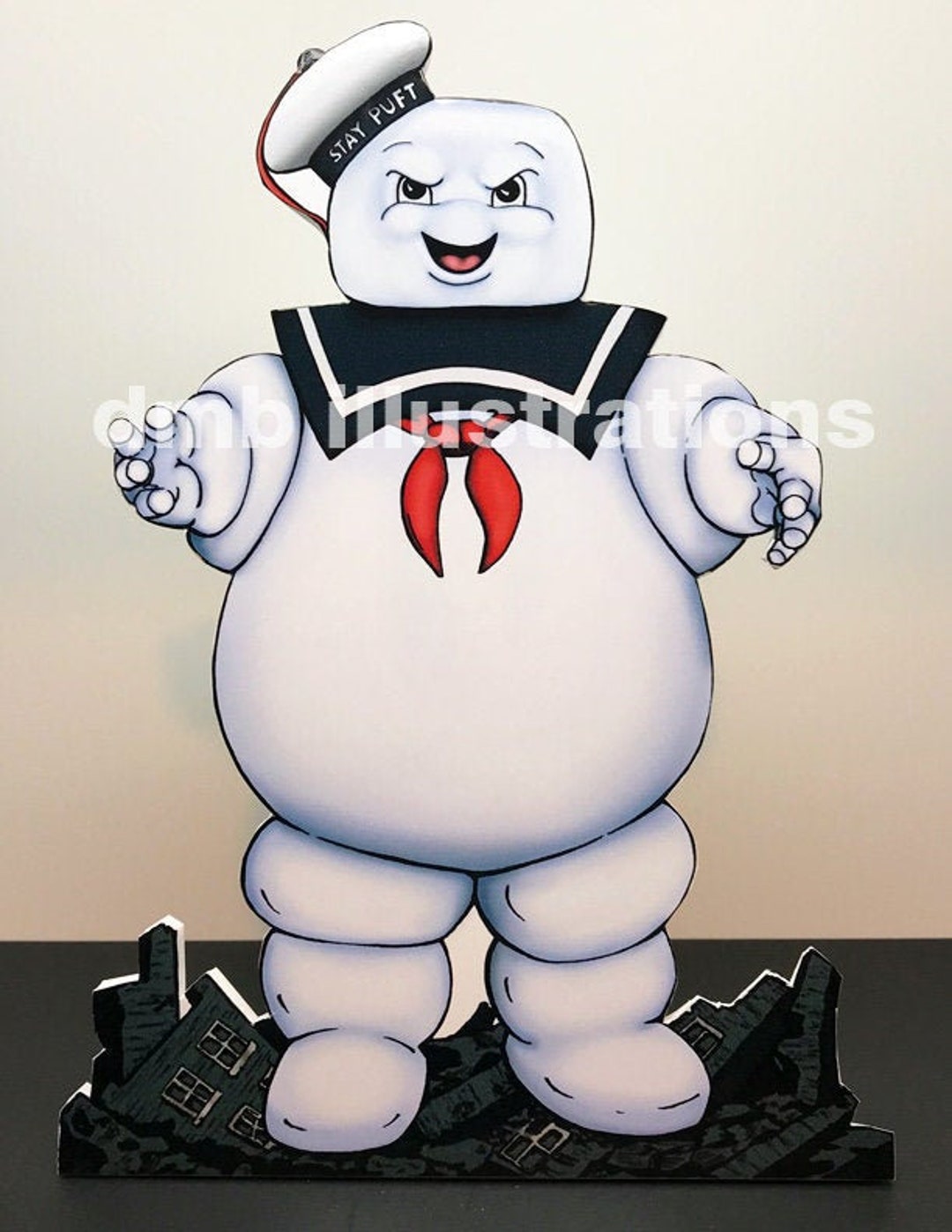 Ghostbusters Stay Puft Marshmallow Man Standup or Print Etsy