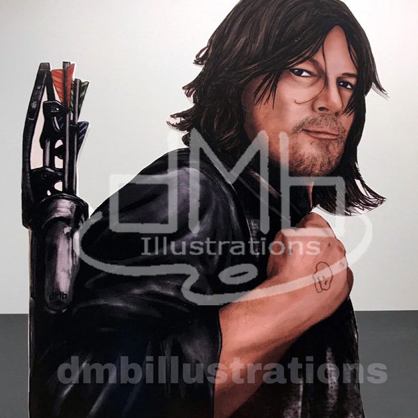 Daryl Dixon - The Walking Dead Stand-up or Print