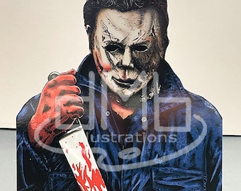 Michael Myers Kills Stand-up or Print