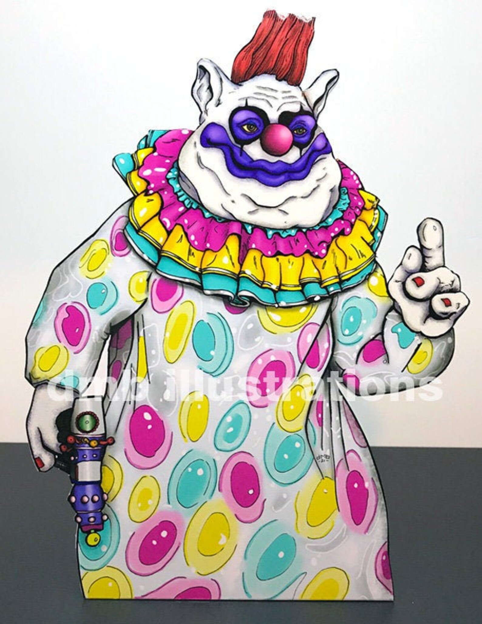 Killer Klowns from Outer Space Fatso Stand-up or Print - Etsy Nederland