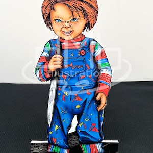 Chucky from Childs Play Stand-up or Print