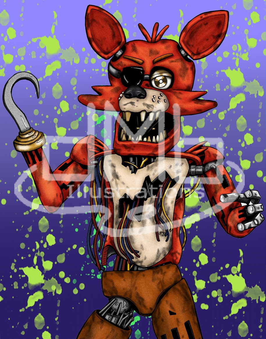 FNAF Foxy Stand=up or Print - Etsy