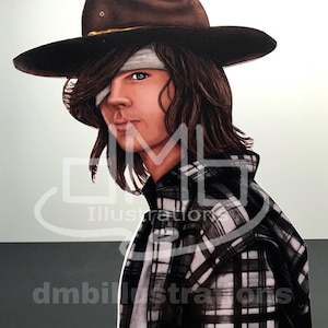 Carl Grimes - The Walking Dead Stand-up or Print