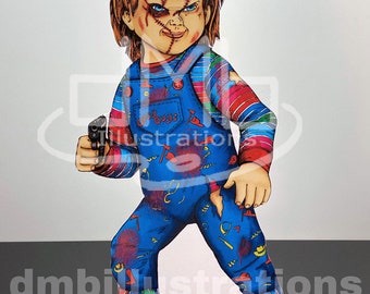 Chucky from Childs Play Stand-up or Print