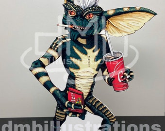 Gremlins Stripe Stand-up or Print