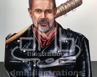 Negan - The Walking Dead Stand-up or Print