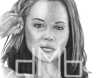 Original 11"x14" Pencil Artwork - Faith Lehane from Buffy the Vampire Slayer