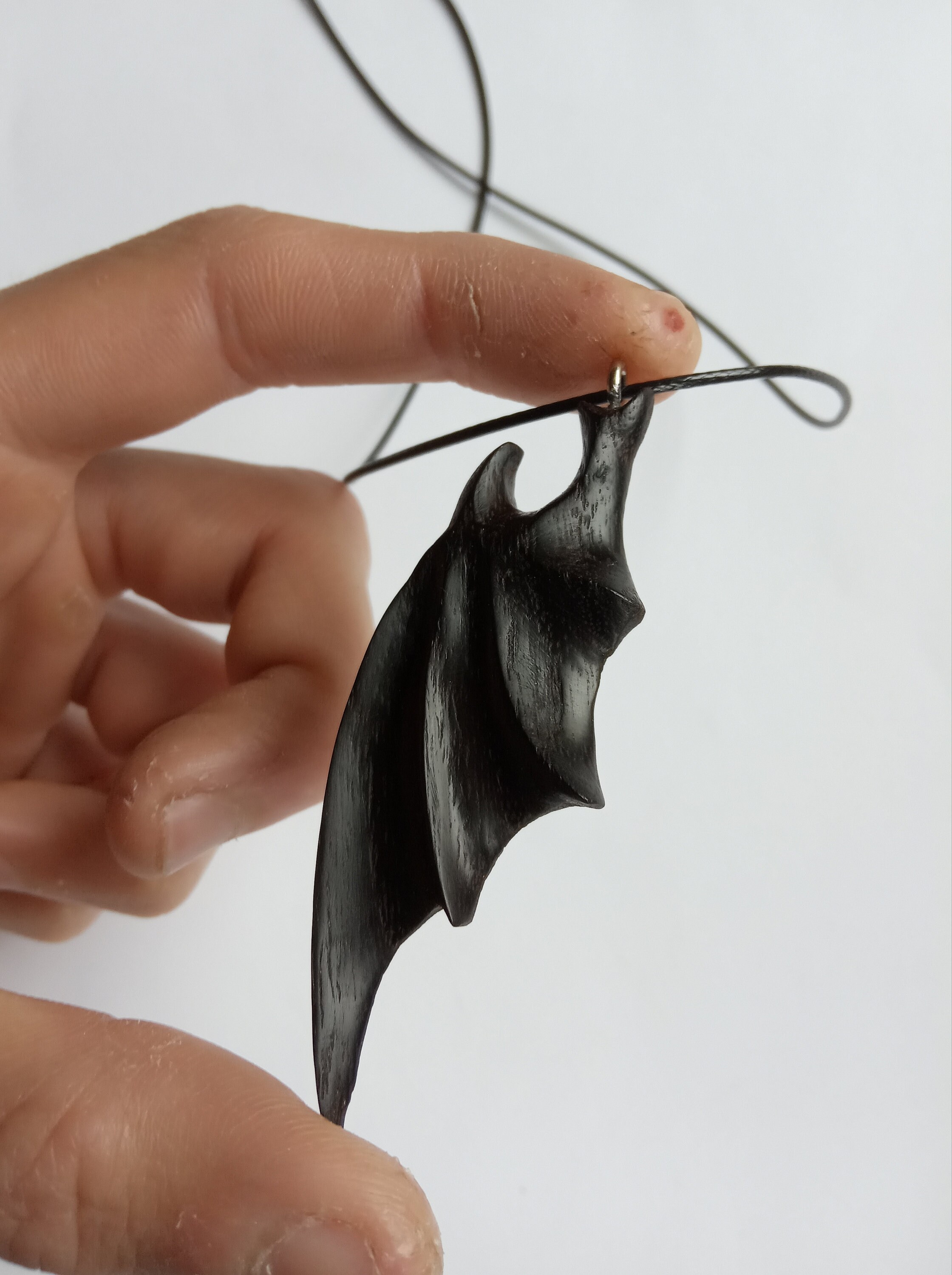 Dragon Wing Pendant Hand Carved Dragon Wing Neckalce - Etsy