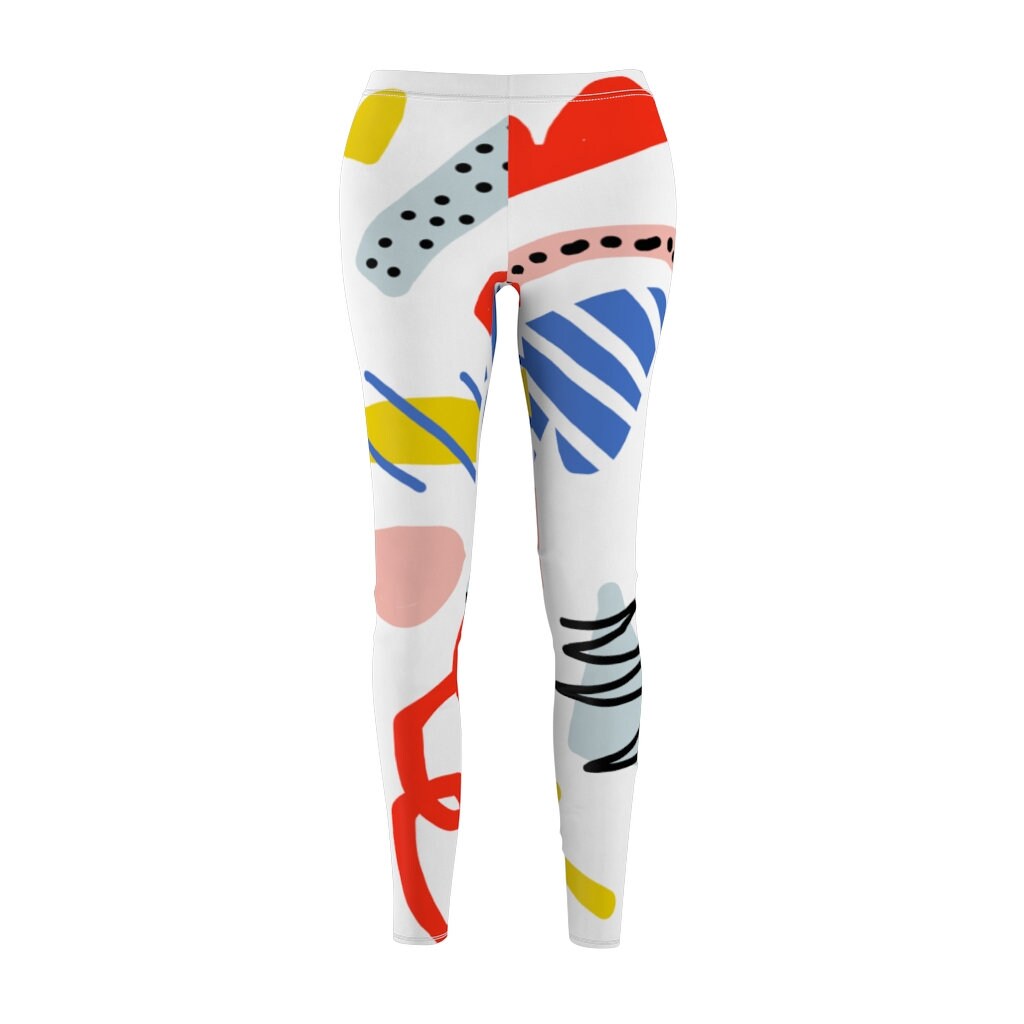 Memphis Zazzle Fun Print Leggings 