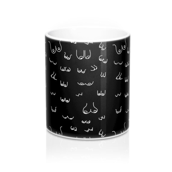 Black and White Boobs Mug Boob Coffee Cup Boobies Dishware - Etsy Canada