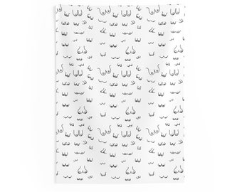 Tapiz con estampado de Boobie / Decoración de pared para inauguración de la casa