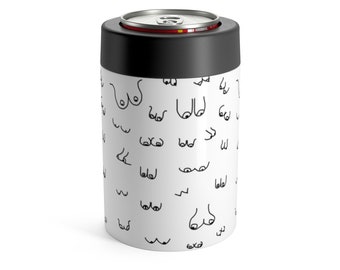 Boobie can holder / boobs koozie / funny koozie / titties gift / breast cancer gift / lactation expert / breastfeeding / mardi gras gift