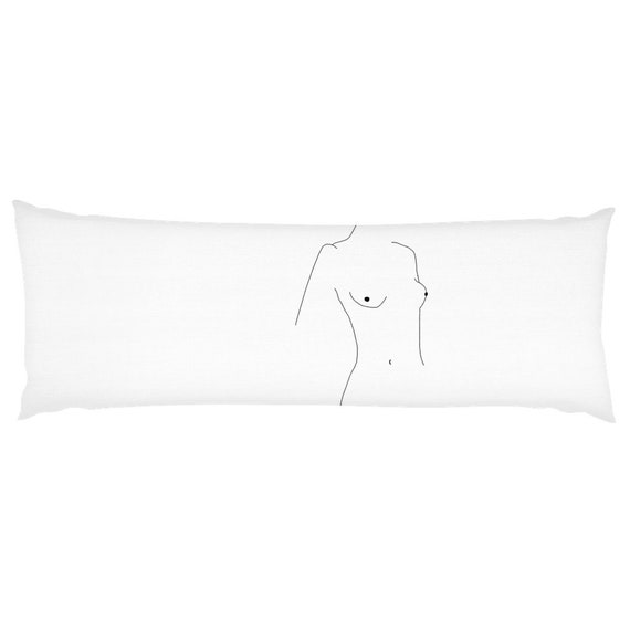 Black Nude Line Art Butt Outdoor Pillows Butt Cushion Line Art Butt Booty  Pillow Butt Cushion Booty Pillow 