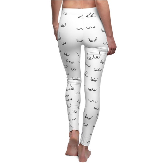 Boob Print Leggings Boob Yoga Pants Funny Workout Clothes Feminist Gift  Boob Pants Feminist Gift Free the Nipple Bff Gift -  Israel