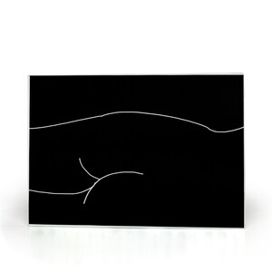 Line Art Butt Glass Cutting Boards | Line Art Gift | Artsy Chef Gift | Line Art Butt | Booty Gift | Nice Butt Present