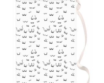 Bolsa de lavandería con diseño de senos / Regalo feminista para la habitación de la residencia universitaria