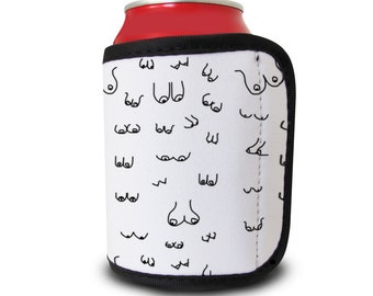 Boobie Print Can Cooler | Bachelorette Party Favor
