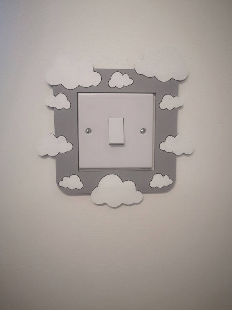 Light Switch Surround Clouds Decor Wall Decor Nursery Etsy UK