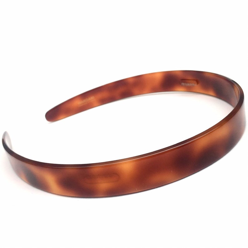Wardani,1/2 French tortoiseshell headband with small teeth on the side for better grip ,1.5 cm Handmade in France Tortoise