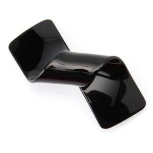 Wardani, medium French tortoiseshell Barrett clip flat ribbon design. Handmade in France by Wardani