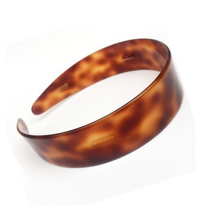 Wardani, 1” French tortoiseshell headband with small teeth on the sides for better grip,(3 cm) handmade in France