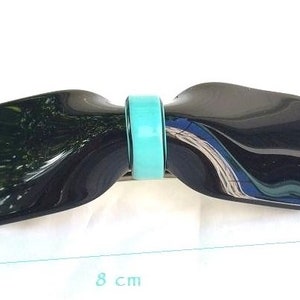 Pasador de lazo grande Wardani en carey francés, hecho a mano en Francia.