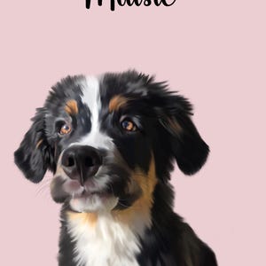 Custom Digital Pet Portraits, Personalized Digital Dog Portrait, Cat Portrait, Custom Pet Art, Pet Drawing, Custom Personalized Gifts
