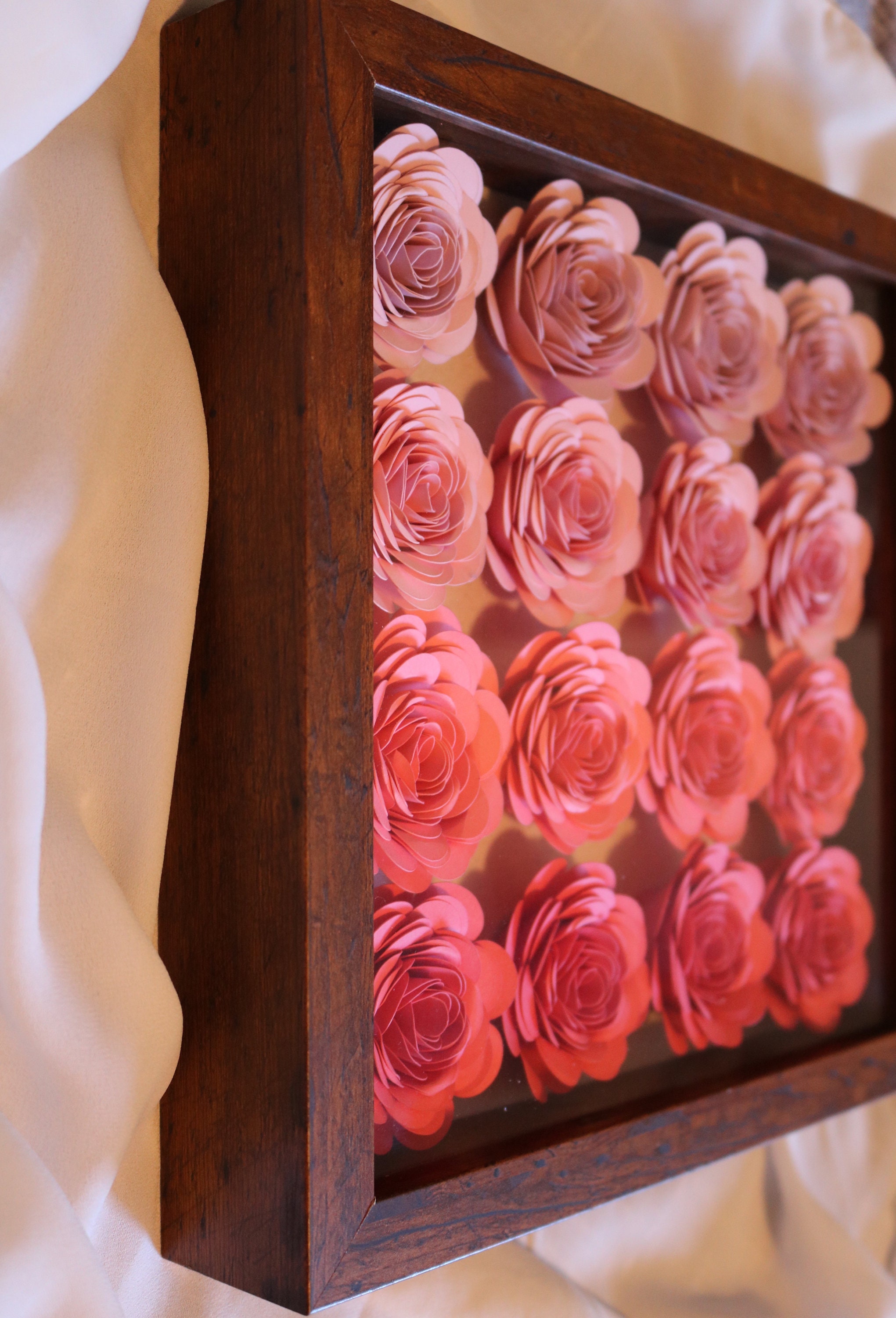 Always and Forever Flower Shadow Box Rose Flowers Shadow - Etsy