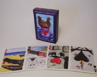 A Bouquet of Pheasants ~ Semi transformation deck of playing cards.