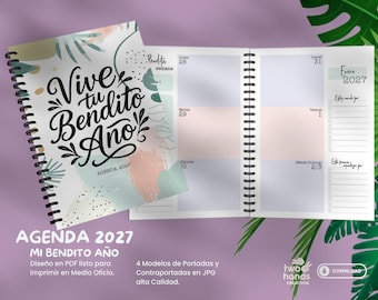 Agenda cristiana 2027 dla mujer w formacie PDF | Planista cristiano semanal para imprimir | Media officio