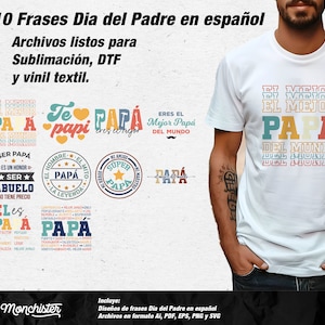 Frases para el Día del Padre | Décoration pour Playeras et Tazas | Archivos Digitales svg, png, Ai, eps, pdf