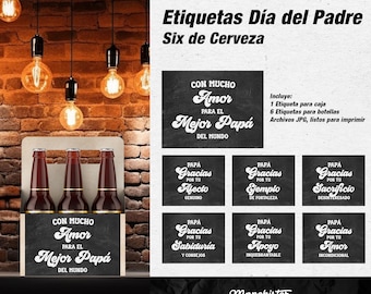 Etiquetas para Cerveza - Papa | Pack de Diseños anpassningsbara