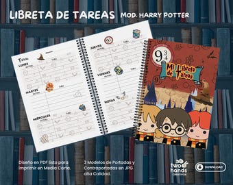Libreta de Tareas Mágica | PDF Imprimible Media Carta
