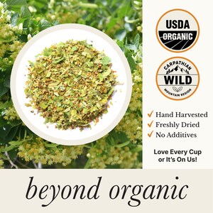 Organic Linden Flower Tea - Caffeine Free Calming Herbal Support afbeelding 7