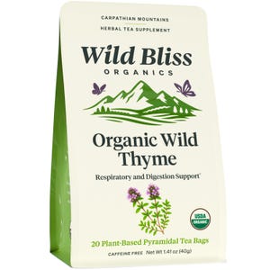 Organic Wild Thyme Herbal Tea – Caffeine Free Respiratory and Immune Support