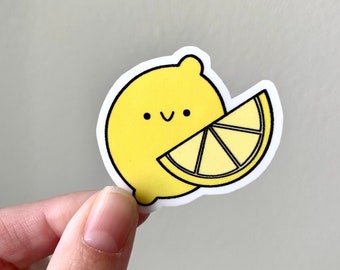 Kawaii Happy Smiling Lemon Sticker