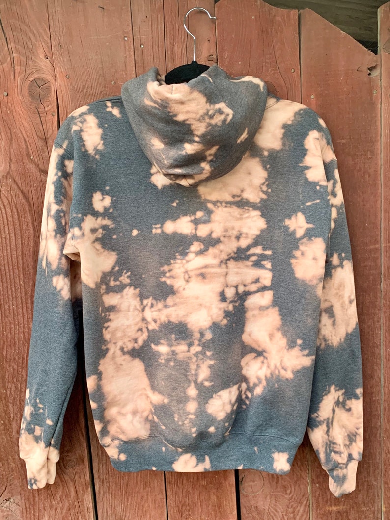 Tie dye hoodie with bleach Clearance