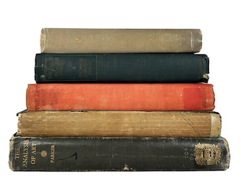 Antique Farmhouse Collection / Unique and Rare Vintage Tattered Books