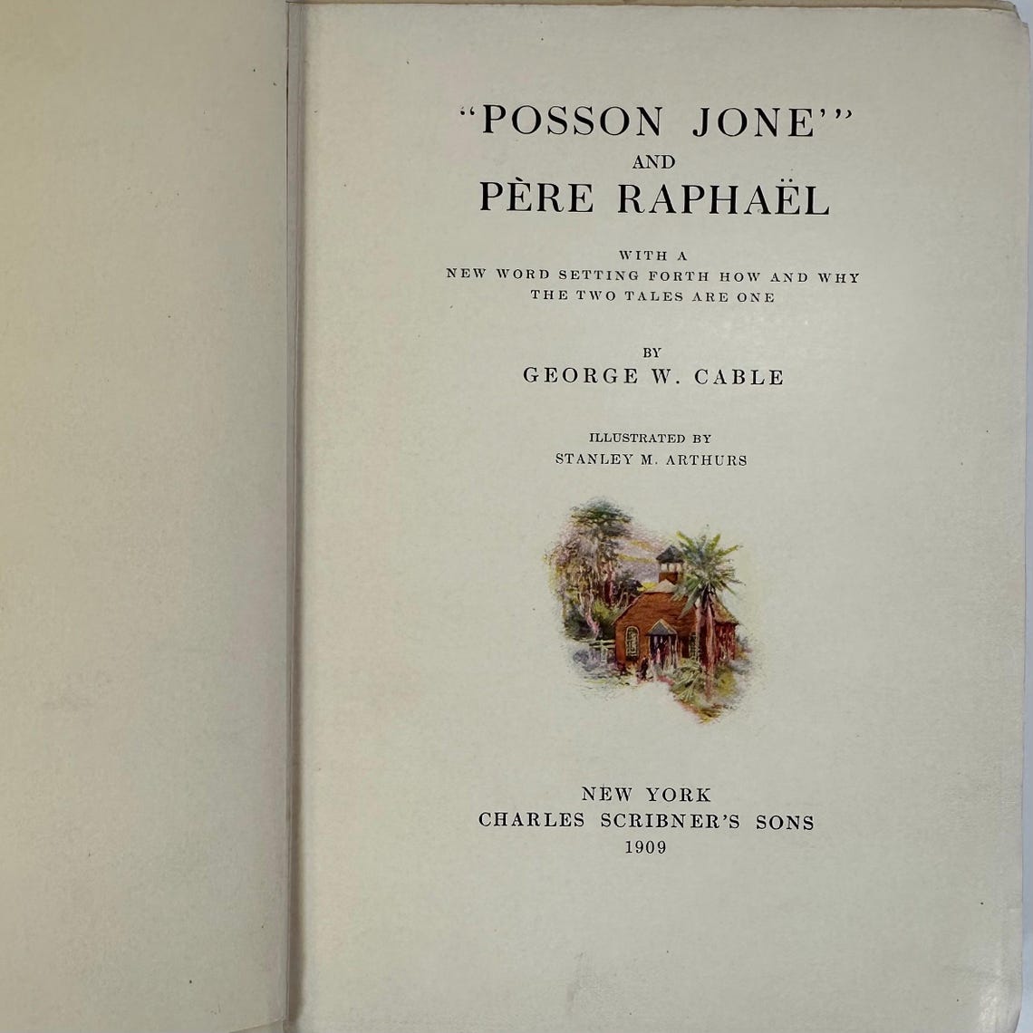 Antique 1909 Gilded Age Book / Posson Jone and Pere Raphael by George W ...