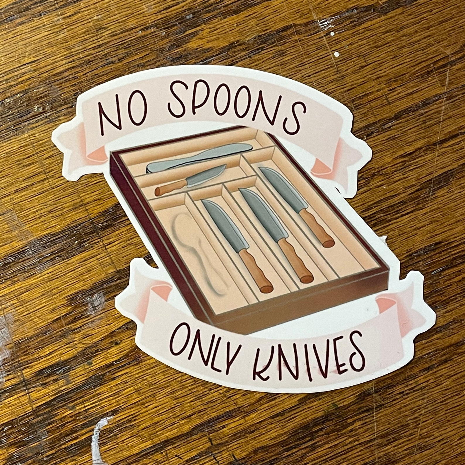 STICKER No Spoons Etsy