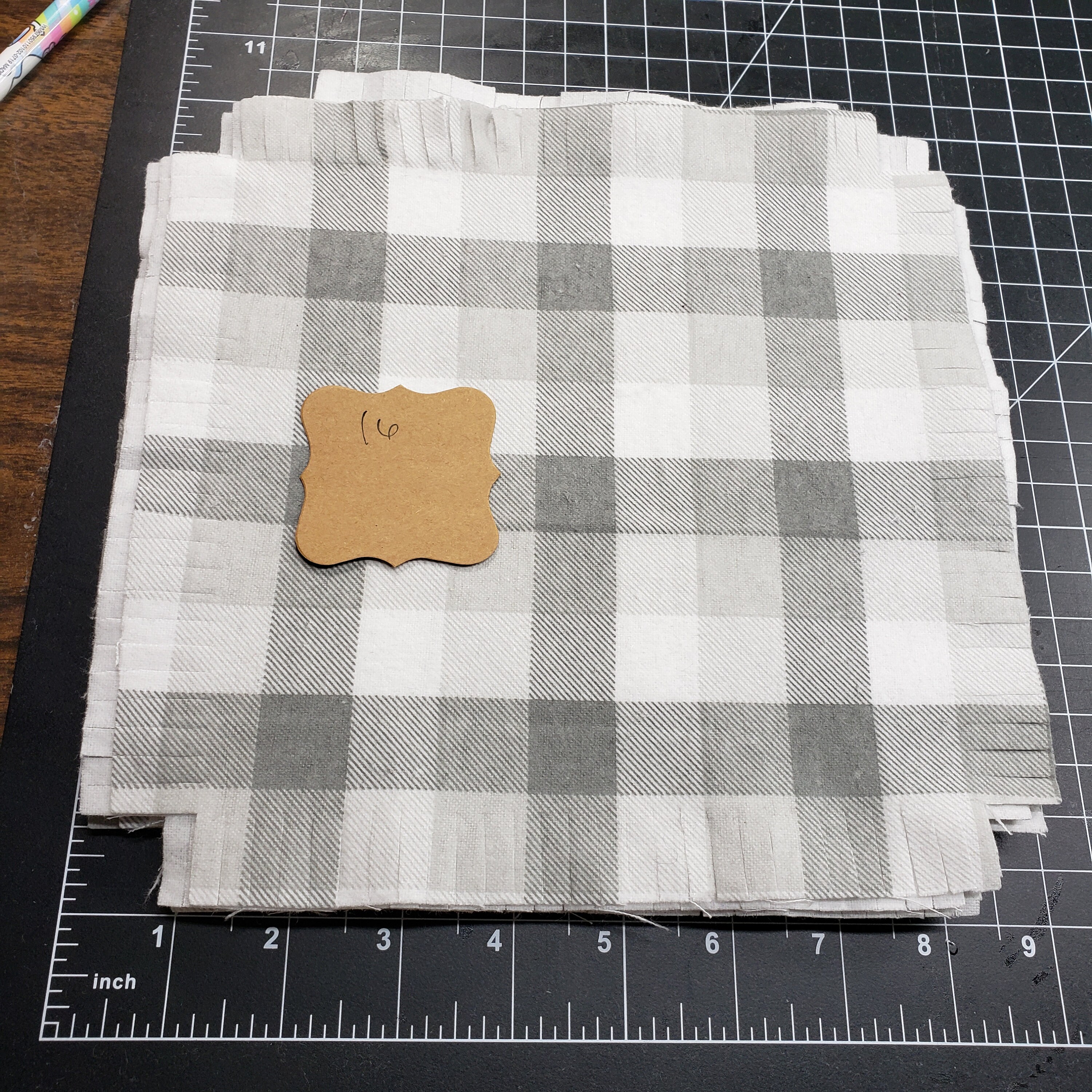 Rag Quilt Flannel Squares 16 precut and fringed rag quilt Etsy