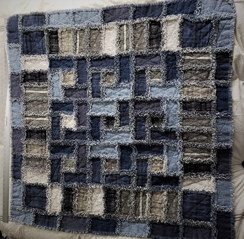 Flannel Rag Quilt Kit Woolies Flannel Complete Kit Precut Etsy