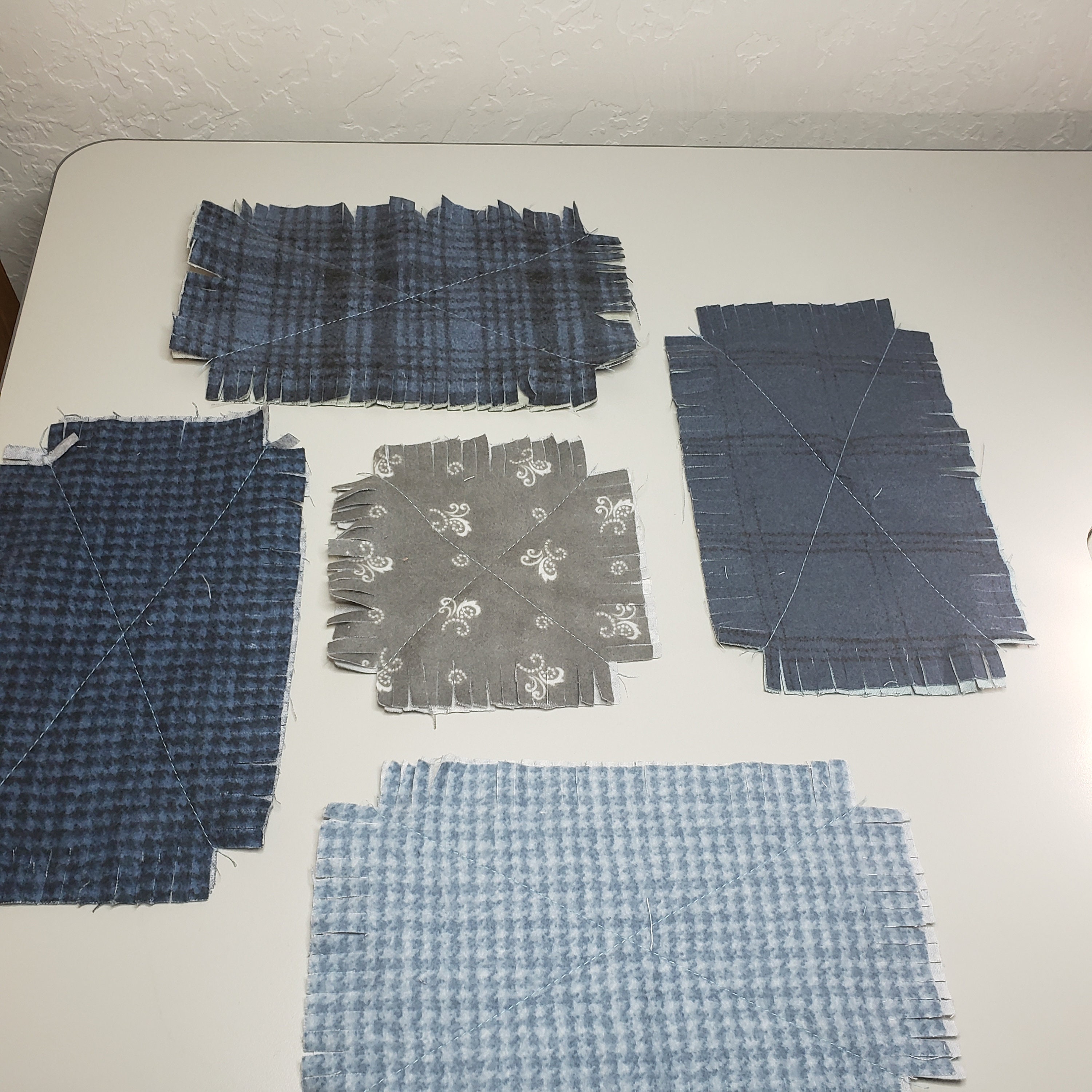 Flannel Rag Quilt Kit Woolies Flannel Complete Kit Precut Etsy Canada