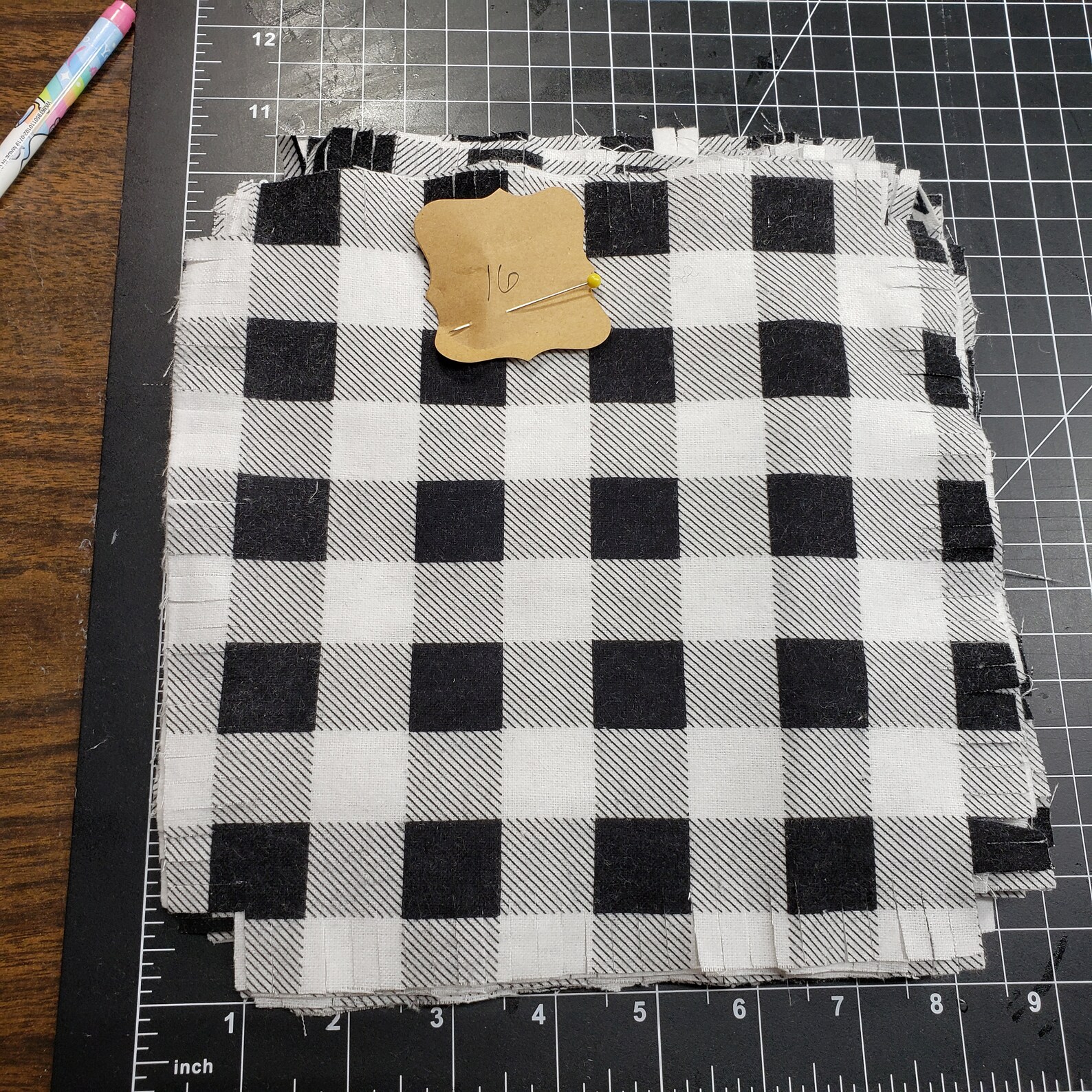 Rag Quilt Flannel Squares 16 precut and fringed rag quilt Etsy