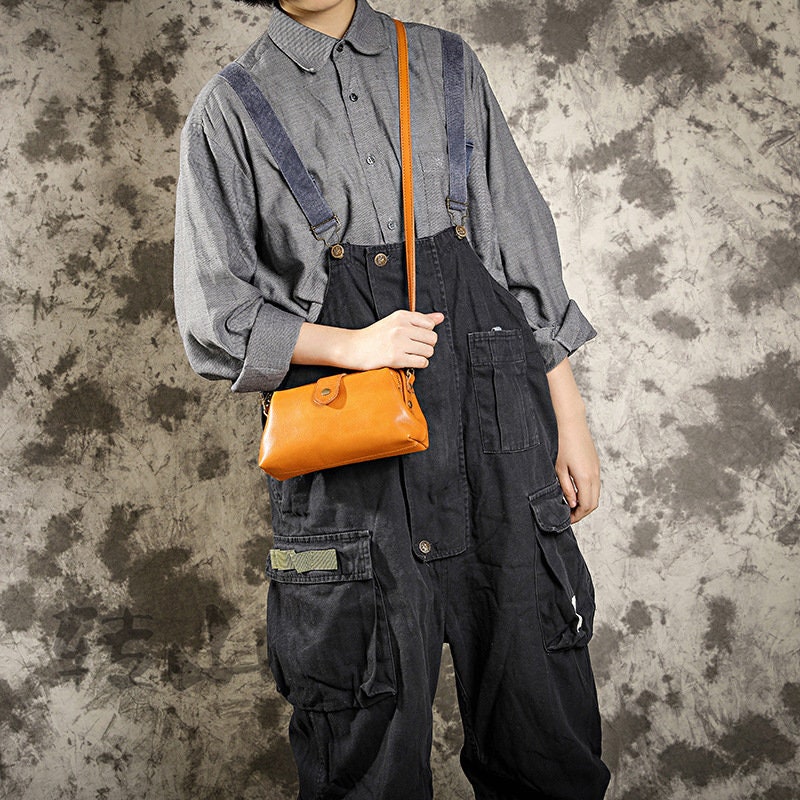 Leather BagSmall Vintage Shoulder BagCamel Brown Handbag | Etsy