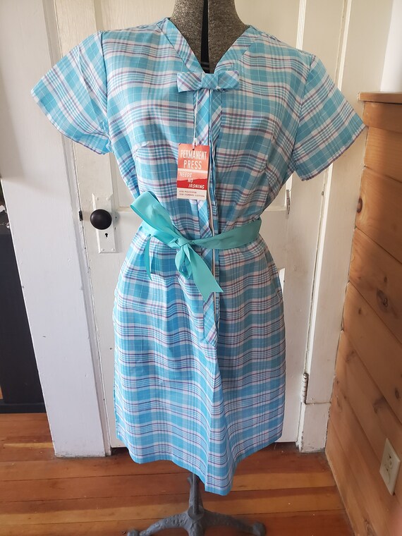 Deadstock Blue and Purple Day Dress