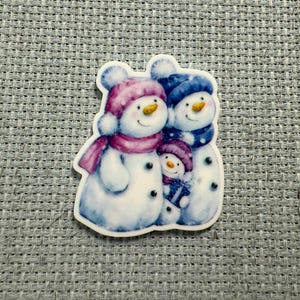 Christmas Needle Minder-Cover Minder-Christmas Fridge Magnet-Needle Nanny-Cross Stitch Minder-Stitching Minder-Snowman Needle Minder-Snowman