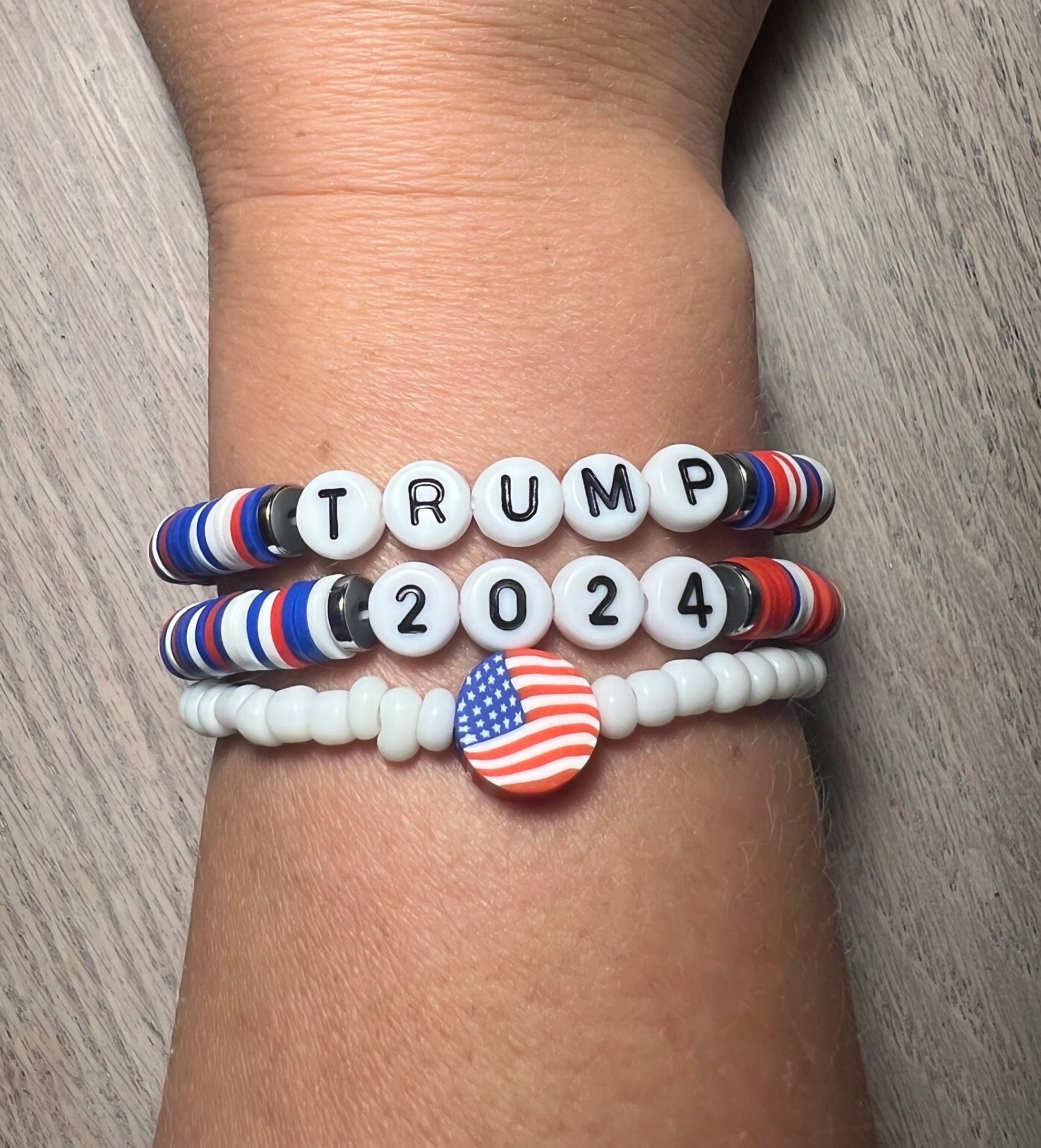 Colorful Trump MAGA Bracelet - Take America Back Jewelry For Men & Women - View #14