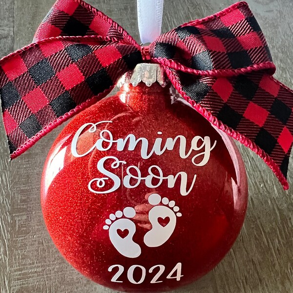 Baby Announcement Ornament Etsy